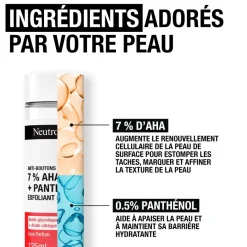 Anti-boutons+ exfoliant liquide Neutrogena - flacon de 125ml