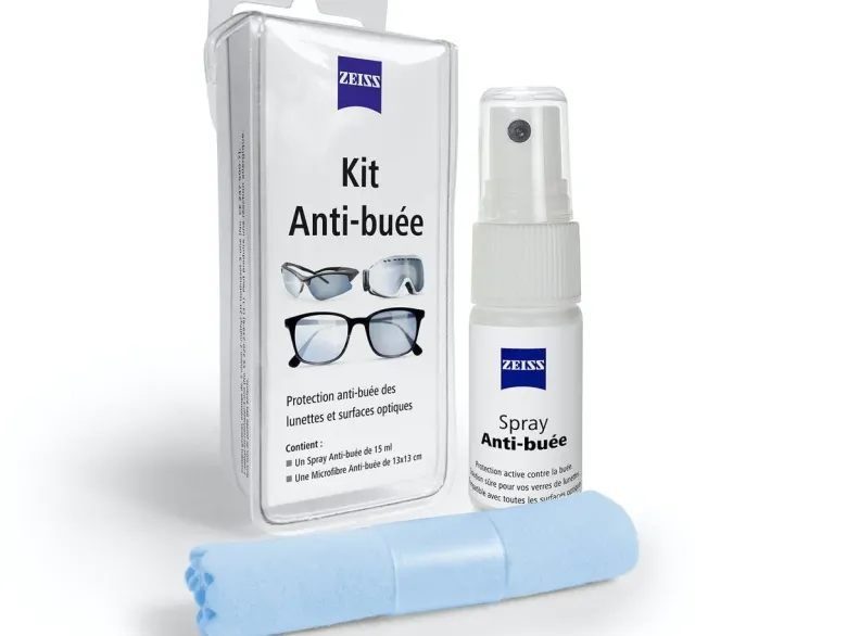 Antibuée spray + lingette microfibre Zeiss - spray de 15ml
