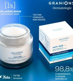 Anti-âge nuit crème régénérante Granions - pot de 50ml