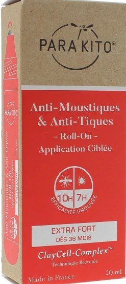 Anti-Moustiques & Anti-Tiques Roll-on Extra Fort Para Kito - Roll-on de 20 ml