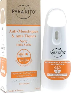 Anti-Moustiques & Anti-Tiques spray huile sèche Para kito - spray de 75 ml
