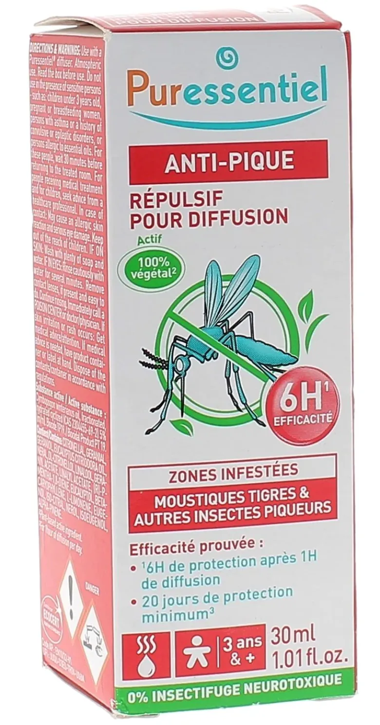Anti Pique Répulsif pour diffusion Puressentiel - flacon de 30 ml