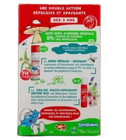 Anti-pique schtroumpfs dès 3 ans Puressentiel - coffret répulsif + apaisant + un frisbee offert