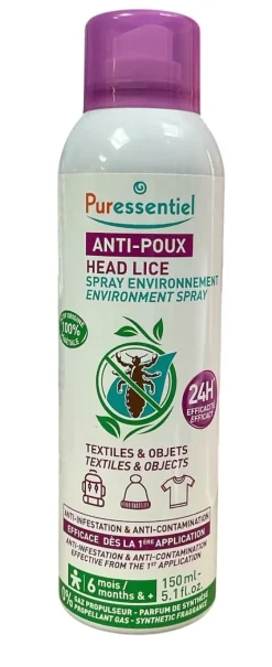 Anti-poux spray environnement Puressentiel - spray de 150ml