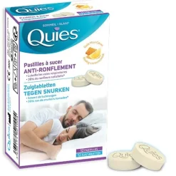 Anti-ronflement pastilles à sucer goût miel citron Quies - boite de 12 pastilles