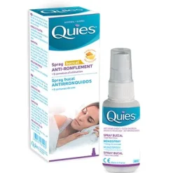 Anti-ronflement spray buccal goût miel citron Quies - spray de 70 ml