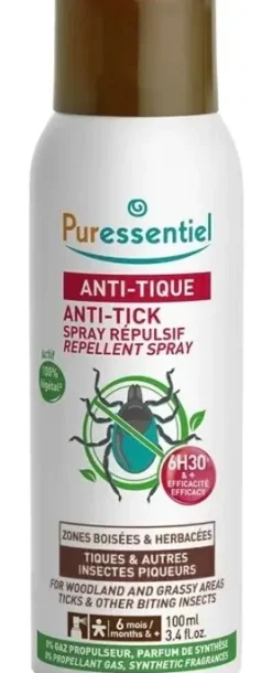 Anti-tique spray répulsif Puressentiel - spray de 100ml