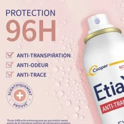 Anti-transpirant extrême 96h Etiaxil - lot de 2 sprays de 150ml