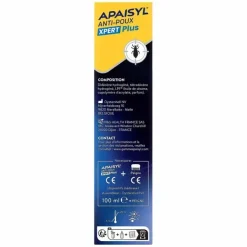 Apaisyl Xpert Plus lotion anti-poux et lentes - flacon de 100 ml avec peigne