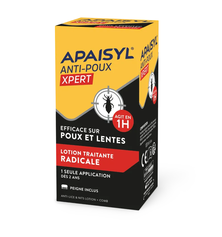 Apaisyl Xpert 100% radical' lentes & poux - flacon de 100 ml + peigne