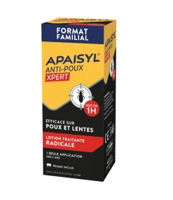 Apaisyl Xpert 100% radical lentes & poux - flacon de 200 ml avec peigne