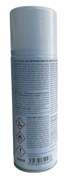 A-Par désinfectant antiparasitaire – spray 200 ml
