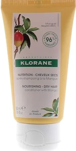 Après-shampoing cheveux secs à la mangue Klorane - tube de 50 ml
