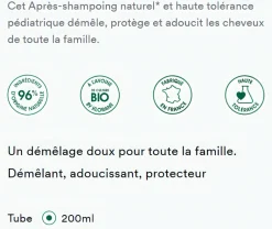 Après-shampoing extra-doux au lait d’Avoine Klorane - tube de 200 ml