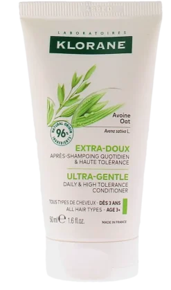 Après-shampoing extra-doux avoine Klorane - tube de 50ml