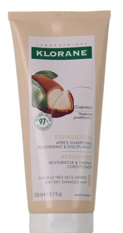 Après-shampoing réparation au Cupuaçu Klorane - tube de 200ml