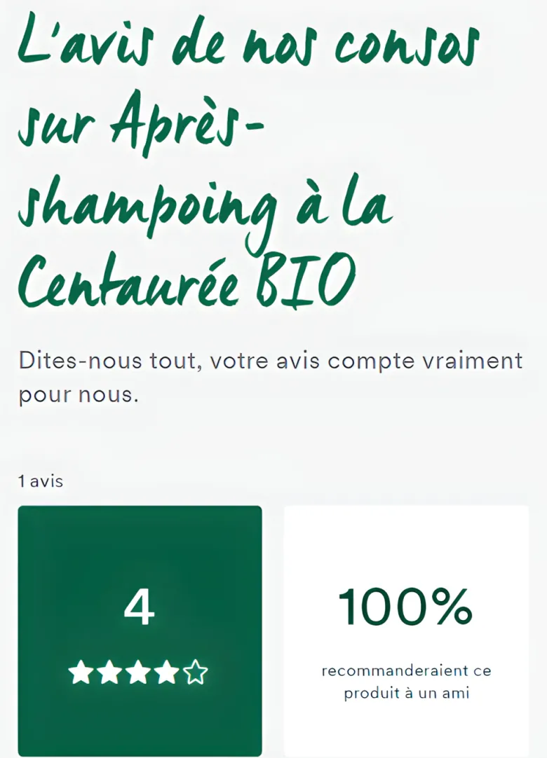 Après-shampooing déjaunissant Centaurée bio Klorane - tube de 200 ml