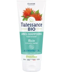Après-shampooing fortifiant au ricin bio Natessance - tube de 200ml