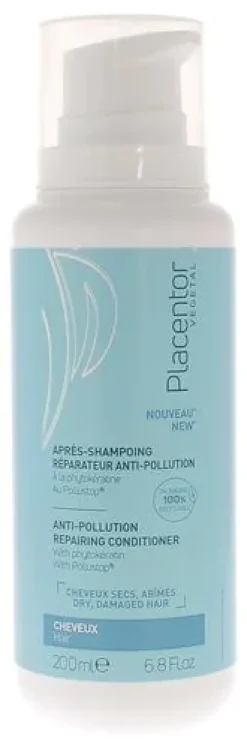 Après-shampooing réparateur anti-pollution Placentor végétal - flacon-pompe de 200 ml