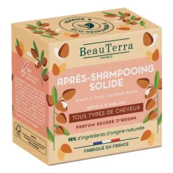 Après-shampooing solide tous types de cheveux Beauterra - shampoing de 50g