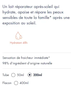 Après-soleil Lait réparateur Avène