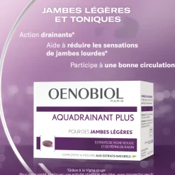 Aquadrainant Plus Oenobiol - boîte de 45 comprimés