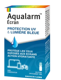 Aqualarm Ecran Protection UV et lumière bleue Bausch & Lomb - flacon de 10ml