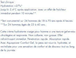 Aquapower Comfort Gel hydratant visage homme Biotherm - flacon-pompe de 75 ml