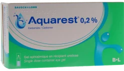 Aquarest 0,2% gel ophtalmique - boîte de 60 récipients unidose