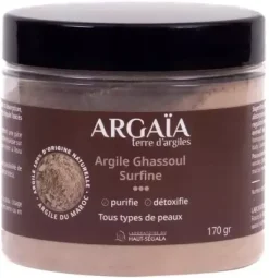 Argaïa argile ghassoul surfine Haut-Ségala - pot de 170g