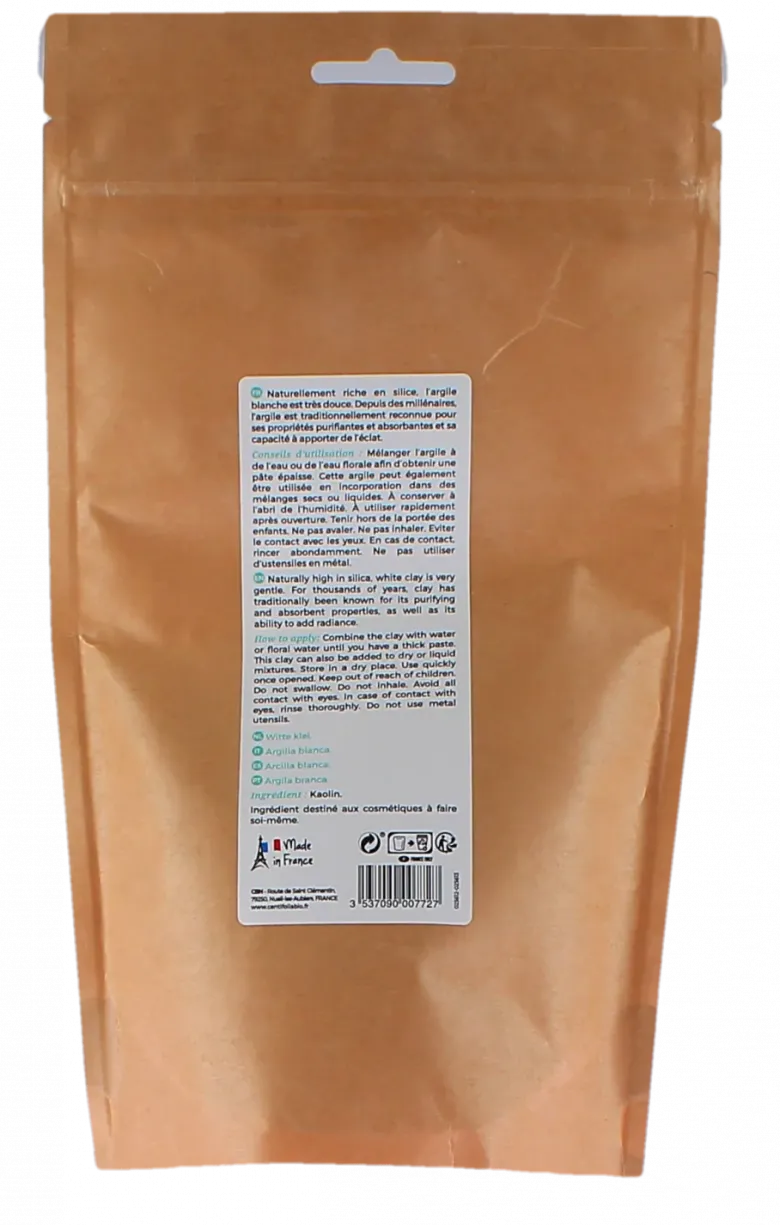 Argile blanche pure et naturelle Centifolia - 250g