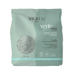 Argile verte surfine Argiletz - sachet de 1 kg