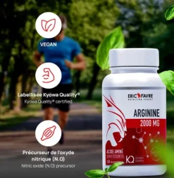 Arginine Kyowa 2000mg Eric Favre - pot de 120 gélules