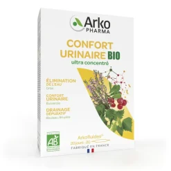Arkofluide Confort urinaire bio Arkopharma - boîte de 20 ampoules