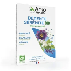 Arkofluides détente sérénité bio Arkopharma - boîte de 20 ampoules