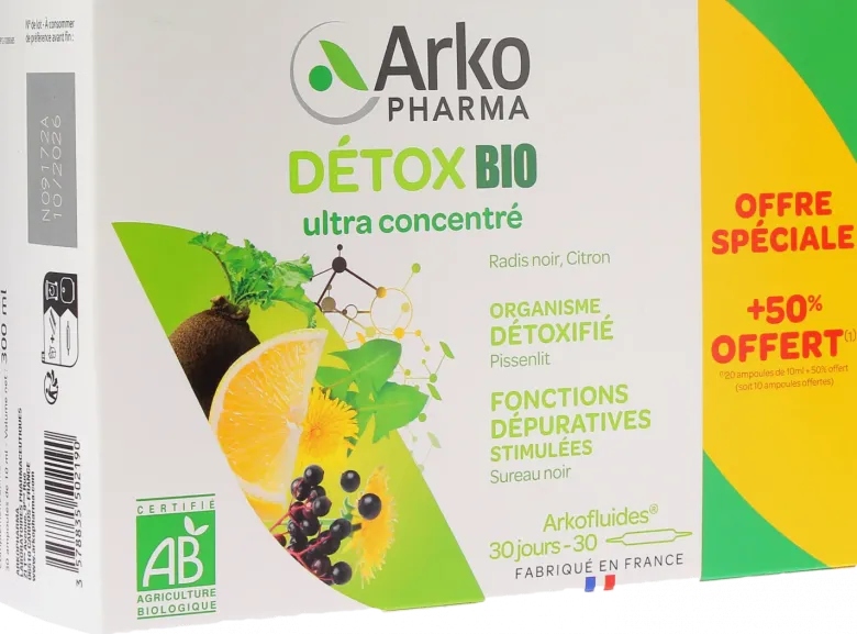Arkofluides Détox bio Arkopharma