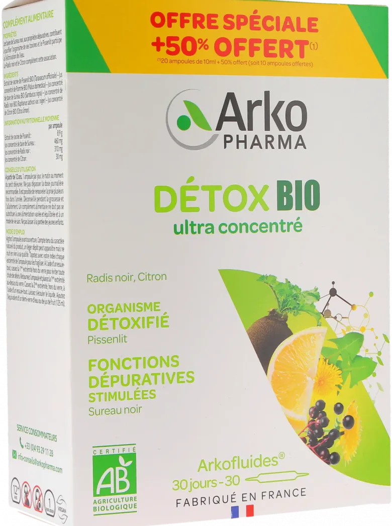 Arkofluides Détox bio Arkopharma