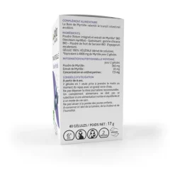 Arkogélules Baie de myrtille bio Arkopharma - boîte de 40 gélules