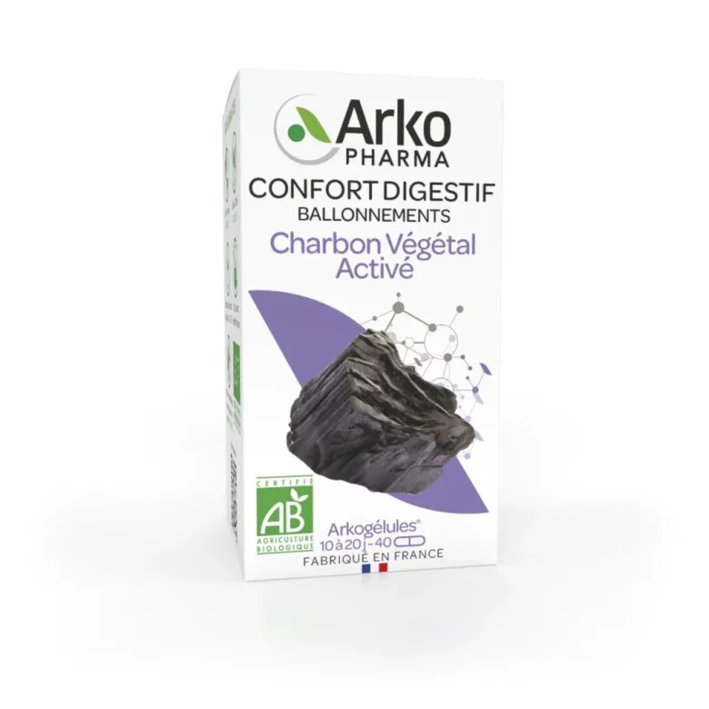 Arkogélules Charbon végétal bio Arkopharma