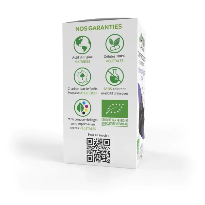 Arkogélules Charbon végétal bio Arkopharma