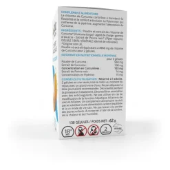 Arkogélules Curcuma pipérine confort articulaire bio Arkopharma