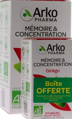 Arkogélules Ginkgo bio Arkopharma