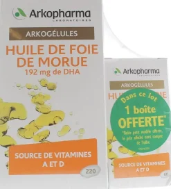 Arkogélules huile de foie de morue Arkopharma
