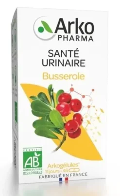 Arkogélules santé urinaire busserole bio Arkopharma - boite de 45 gélules