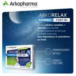 Arkorelax sommeil fort 8H Arkopharma - boite de 15 comprimés