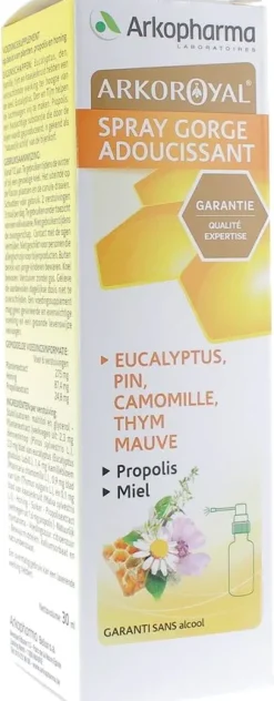 Arko royal spray gorge action adoucissante Arkopharma - spray de 30 ml