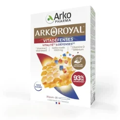 Arkoroyal vitadéfenses vitalité et défenses Arkopharma - boîte de 20 ampoules de 10ml
