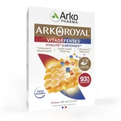 Arkoroyal vitadéfenses vitalité et défenses Arkopharma - boîte de 20 ampoules de 10ml