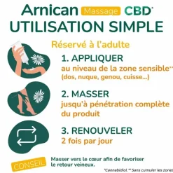 Arnican Massage CBD Crème de massage Cooper - tube de 60ml