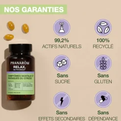 Aromaboost Relax Pranarôm - pot de 60 capsules